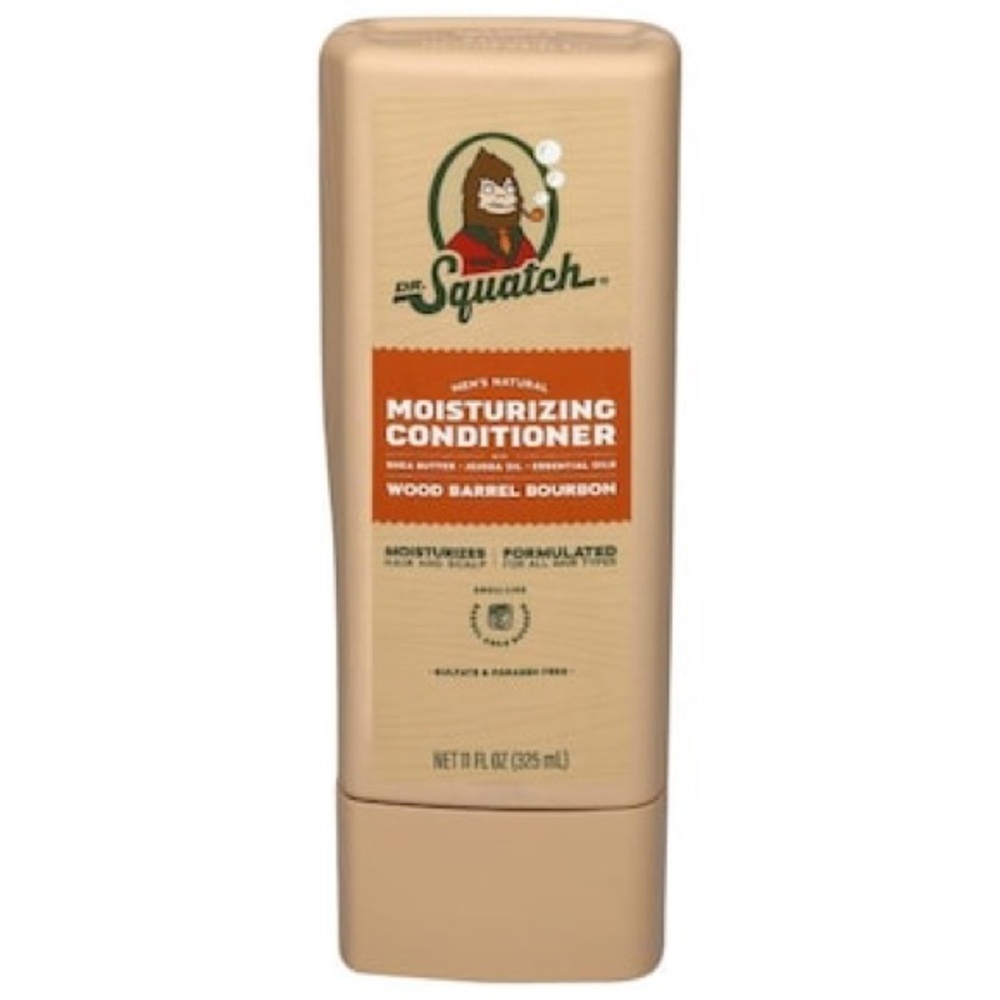 NEW Dr. Squatch Men's Natural Moisturizing Wood Barrel Bourbon Conditioner